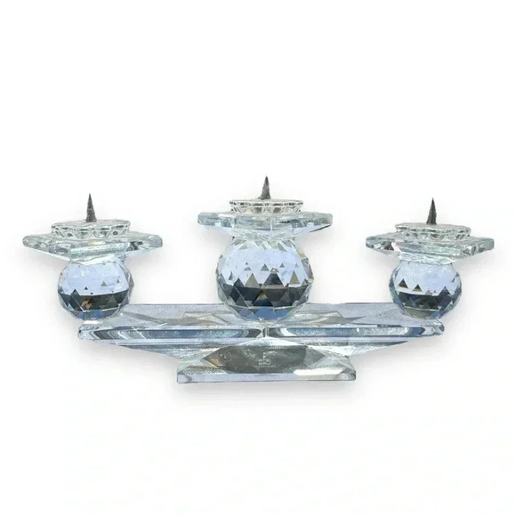Swarovski Other - Vintage Swarovski Crystal Candelabra Candle Holder